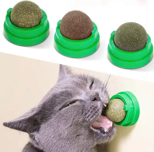 🐱 Bola de Catnip con Tapa Protectora – ¡Diversión Natural para tu Gato!